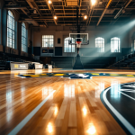 Giocatrici di basket femminile dell'Illinois in azione