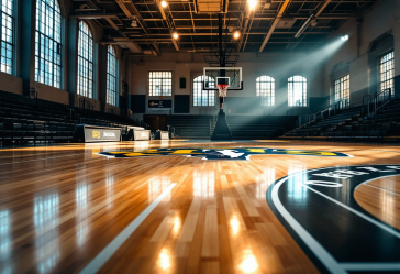 Giocatrici di basket femminile dell'Illinois in azione