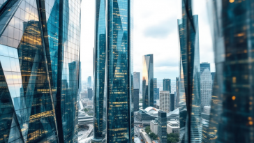 Logo di BlackRock con grafico economico europeo