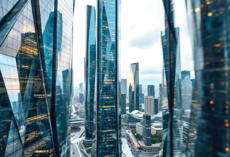 Logo di BlackRock con grafico economico europeo