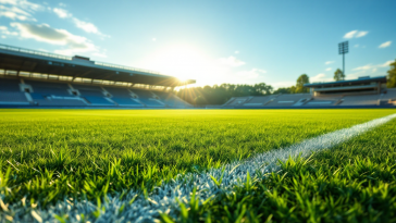 Calciatori professionisti in azione durante una partita