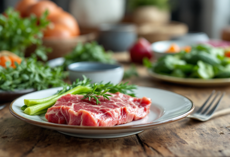 Immagine che illustra il legame tra carne rossa e demenza