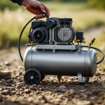 Compressore portatile in uso per diverse applicazioni