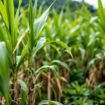Campo di canna da zucchero in Giamaica