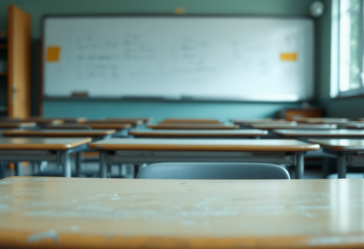 Grafico che illustra la crisi dell'istruzione in Italia