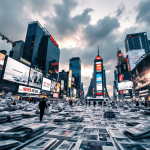 Illustrazione sull'impatto della disinformazione nell'IA