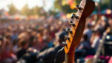 Immagine del Festival di Sanremo con artisti sul palco