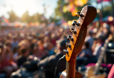 Immagine del Festival di Sanremo con artisti sul palco