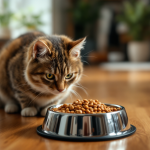 Gatto preoccupato in un ambiente domestico