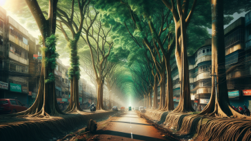 Attivisti protestano per la protezione degli alberi in Bangladesh