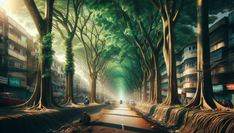 Attivisti protestano per la protezione degli alberi in Bangladesh