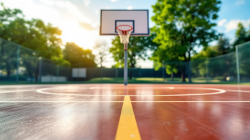 Giocatori di Green Bay e Detroit Mercy in azione