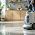 Pulitore a vapore portatile in uso su superfici