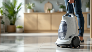 Pulitore a vapore portatile in uso su superfici