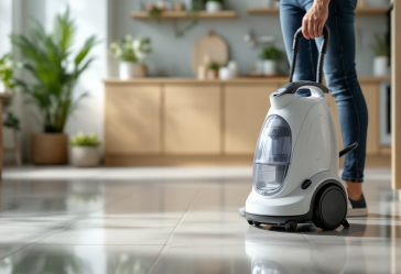 Pulitore a vapore portatile in uso su superfici