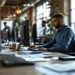 Illustrazione dell'impatto dell'intelligenza artificiale sul lavoro