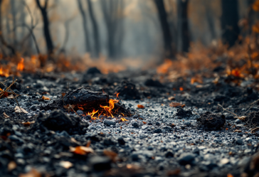 Immagine di incendi devastanti in California