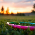 Persone che praticano hula hoop in un parco