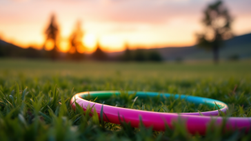 Persone che praticano hula hoop in un parco
