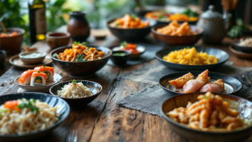 Illustrazione di piatti tipici nei manga giapponesi