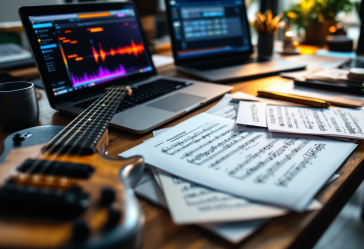 Immagine che rappresenta la musica generata dall'intelligenza artificiale