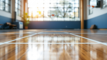 Giocatrici di basket femminile universitario in azione