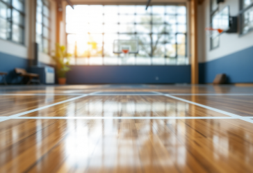 Giocatrici di basket femminile universitario in azione