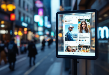 Immagine che mostra la nuova griglia del profilo Instagram