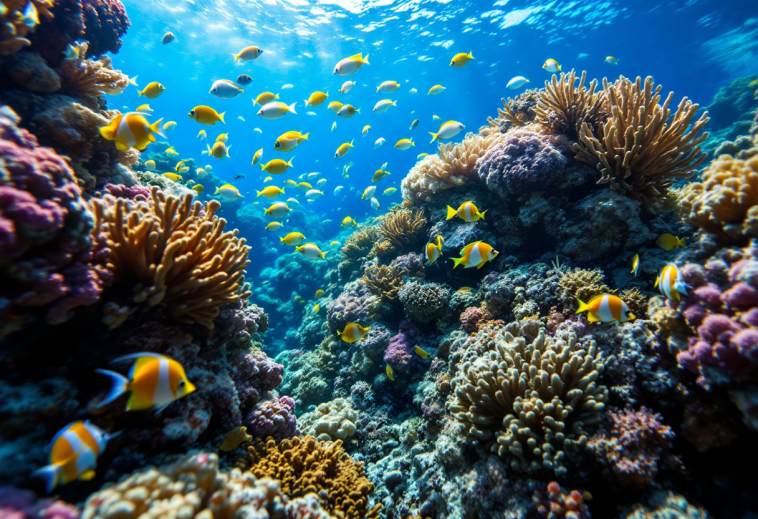 Immagine di una fotografia subacquea esposta all'Ocean Art 2024