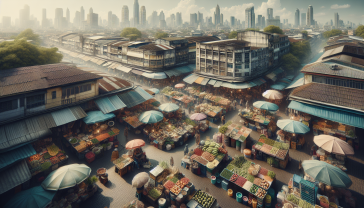 Scorcio di Philadelphia con riferimenti a Rocky e cultura italiana