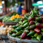 Peperoncino verde in vendita a Sri Lanka