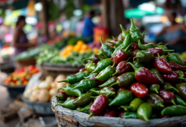 Peperoncino verde in vendita a Sri Lanka