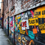 Manifestazione contro il divieto di link a X