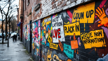 Manifestazione contro il divieto di link a X