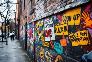 Manifestazione contro il divieto di link a X