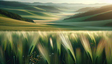 Immagine che illustra le radiazioni elettromagnetiche in un contesto rurale