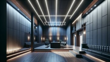 Immagine di una simulazione di realtà virtuale in aula