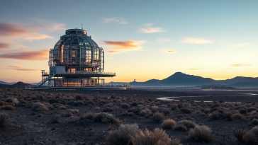 Immagine dell'osservatorio Paranal e del megaprogetto