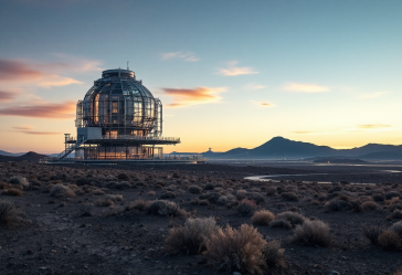 Immagine dell'osservatorio Paranal e del megaprogetto