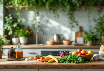 Piatto gourmet vegetariano in un ristorante moderno