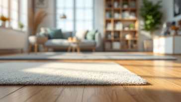 Robot aspirapolvere in azione su un pavimento