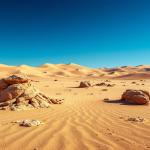 Immagine di un pianeta desertico con potenziale vita