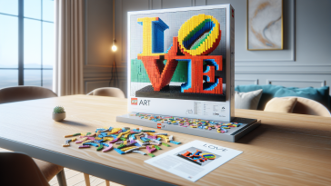 Set LEGO ART dedicato alla scultura LOVE in promozione