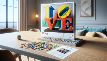 Set LEGO ART dedicato alla scultura LOVE in promozione