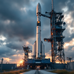 Starship in volo durante il settimo lancio spaziale