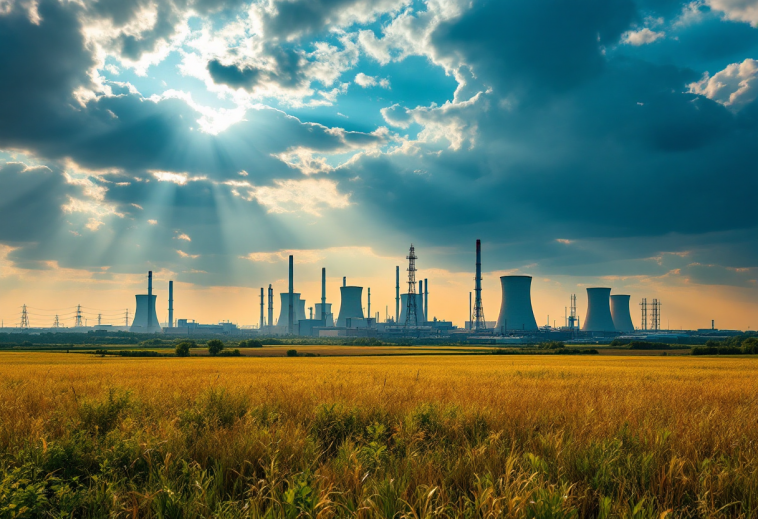 Grafico che illustra le sfide energetiche tra America ed Europa