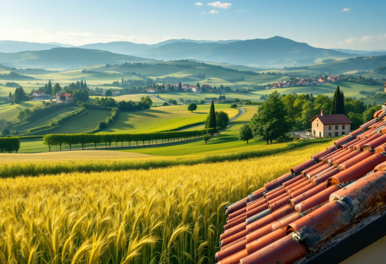 Immagine di Starlink che fornisce internet nelle zone rurali