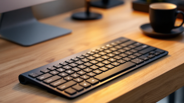 Tastiera Bluetooth pieghevole compatta e portatile