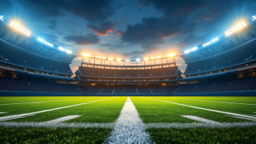 Logo dei Tennessee Titans con sfondo sportivo