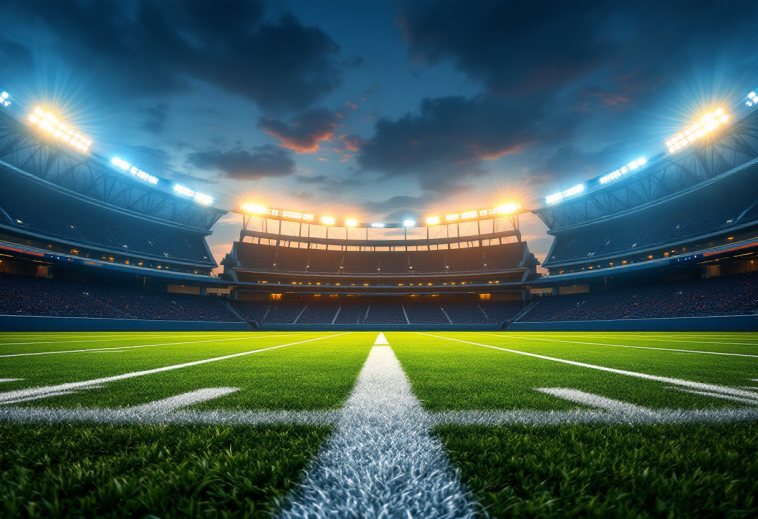 Logo dei Tennessee Titans con sfondo sportivo